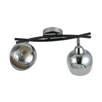 Lampa sufitowa na belce MOMO, 2 ramienna, chrom