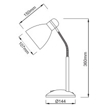 Lampka biurkowa Bona czarna