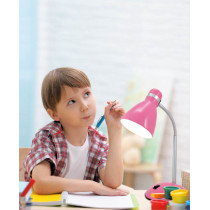 Lampka biurkowa Bona różowa