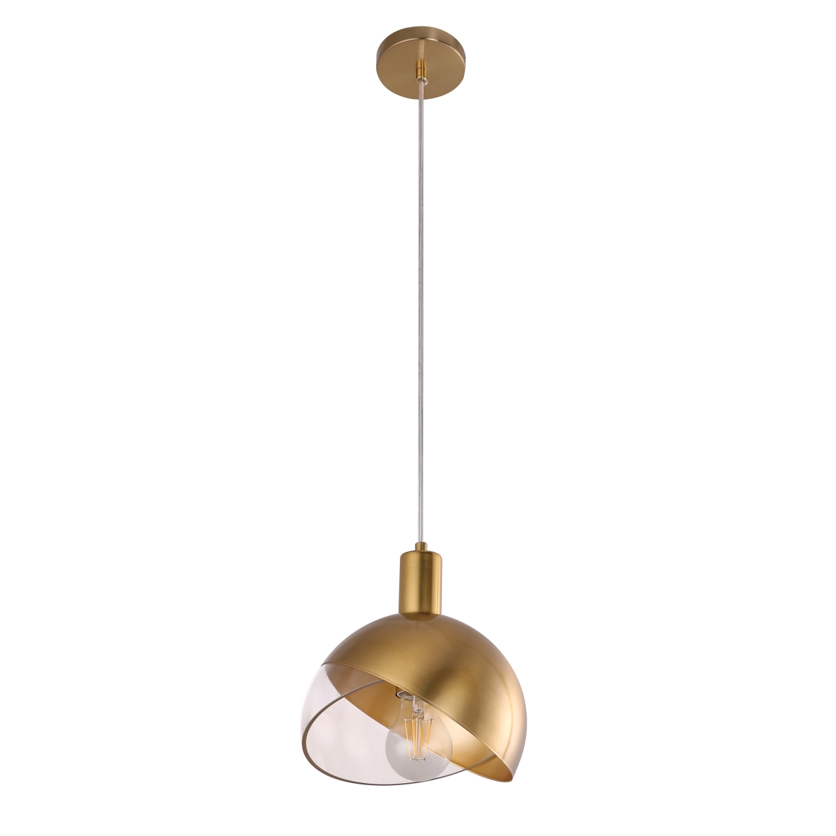 Designerska lampa wisząca TULIP, złoty kolor