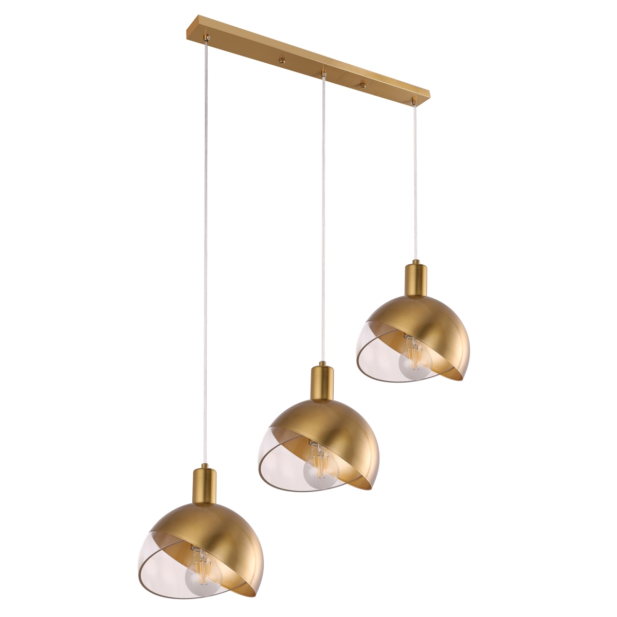 Designerska lampa wisząca TULIP, złoty kolor