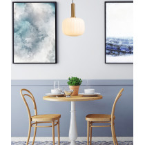 Nowoczesny design lampy wiszącej FRANCESCO, biały klosz