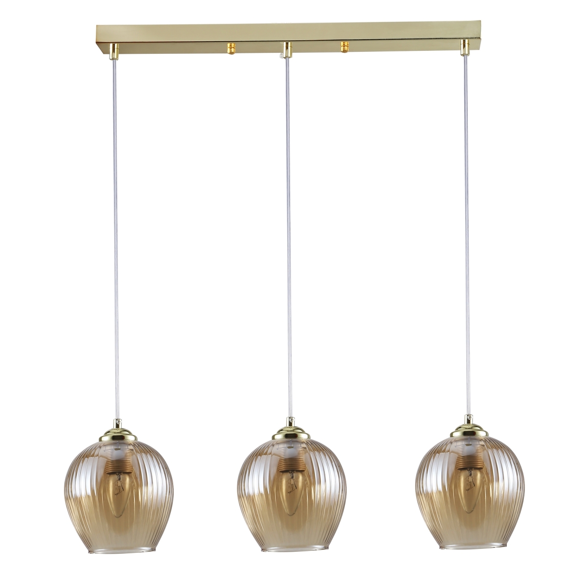 Złota lampa wisząca HANSEN, skandynawski design