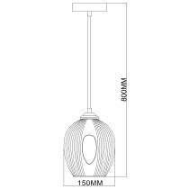 Złota lampa wisząca HANSEN, skandynawski design