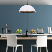 Lampa wisząca PORTO, duży klosz w kształcie kopuły