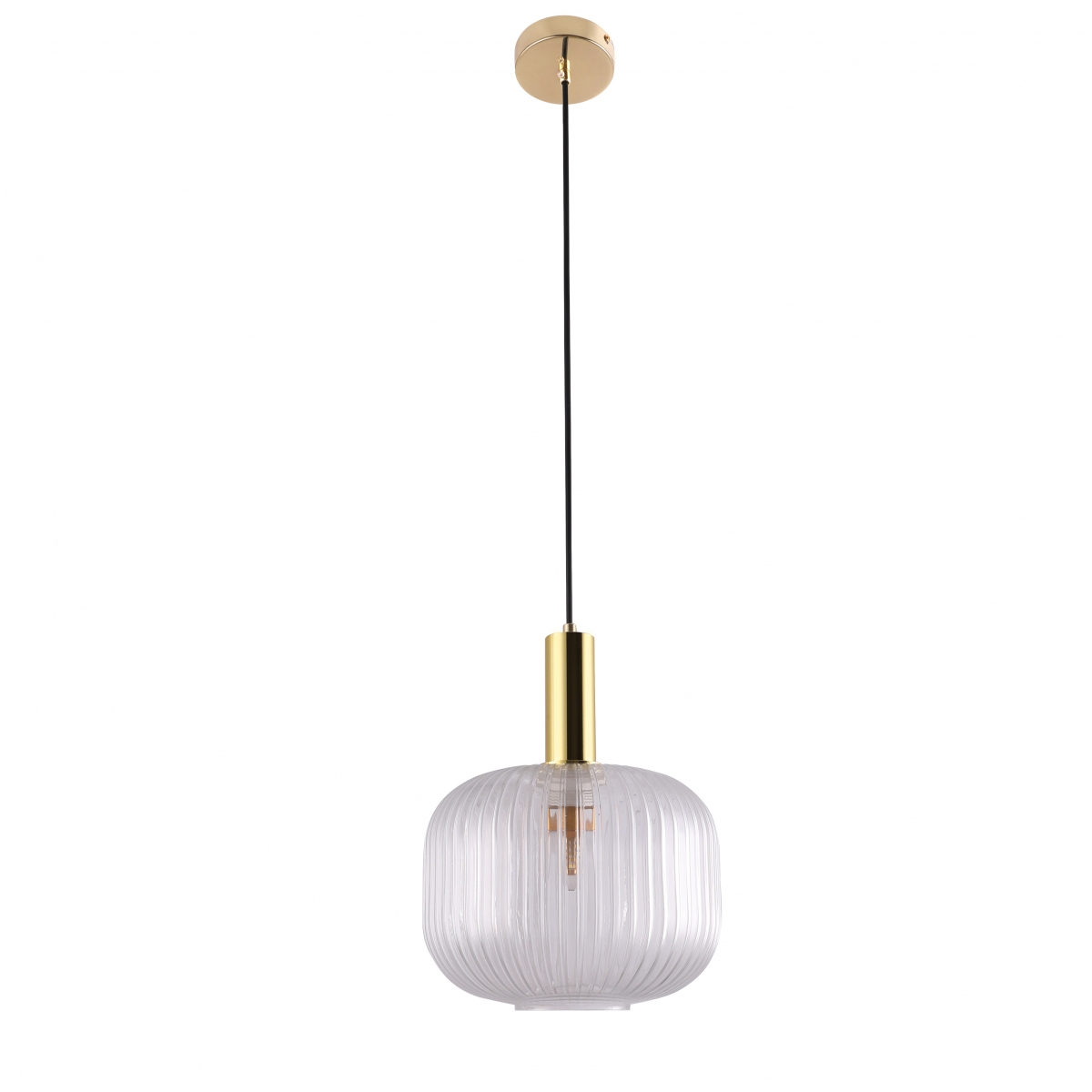 Nowoczesny design lampy wiszącej FRANCESCO, przeźroczysty klosz