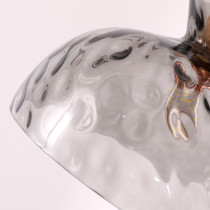 Skandynawski design lampy BJORN, średnica 27 cm, dymny klosz