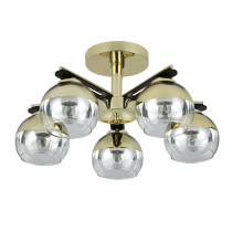 Lampa sufitowa MOMO, 5 ramienna, gold