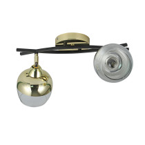 Lampa sufitowa na belce Momo, 2 ramienna, gold