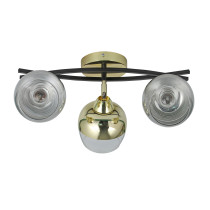 Lampa sufitowa na belce MOMO, 3 ramienna, gold