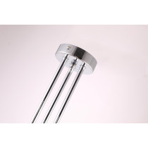 Lampa w stylu industrialnym, loftowym PIPES, chrom 3 ramienna