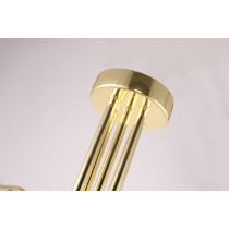 Lampa w stylu industrialnym, loftowym PIPES, złota 5 ramienna Lampa w stylu industrialnym, loftowym PIPES, złota 5 ramienna