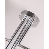 Lampa w stylu industrialnym, loftowym PIPES, chrom 5 ramienna Lampa w stylu industrialnym, loftowym PIPES, chrom 5 ramienna
