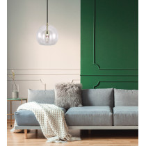 Nowoczesny lampa wisząca DAPHNE z wklęsłym kloszem