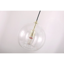 Nowoczesny lampa wisząca DAPHNE z wklęsłym kloszem