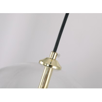 Nowoczesny lampa wisząca DAPHNE z wklęsłym kloszem