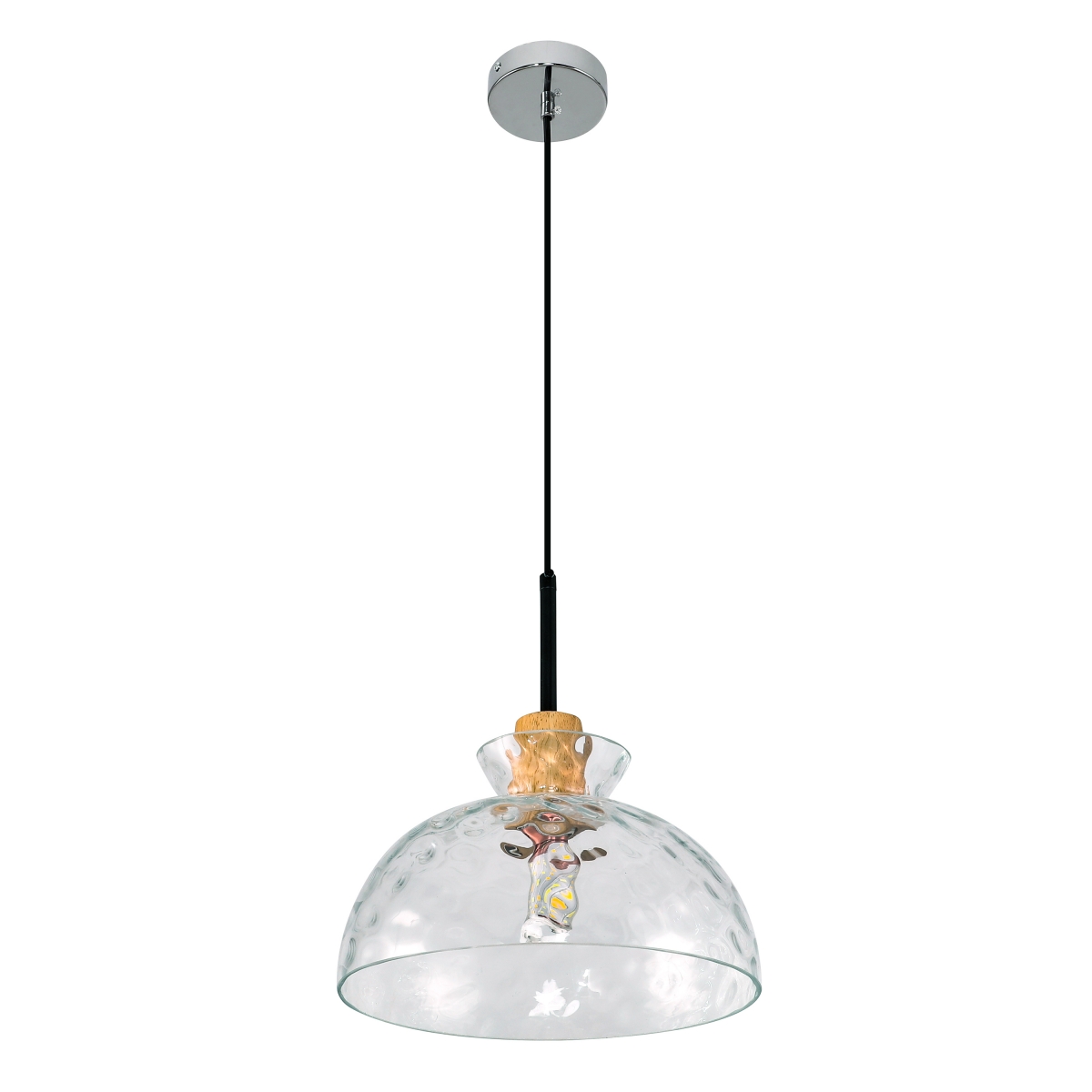 Skandynawski design lampy BJORN średnica 27 cm, przeźroczysty klosz