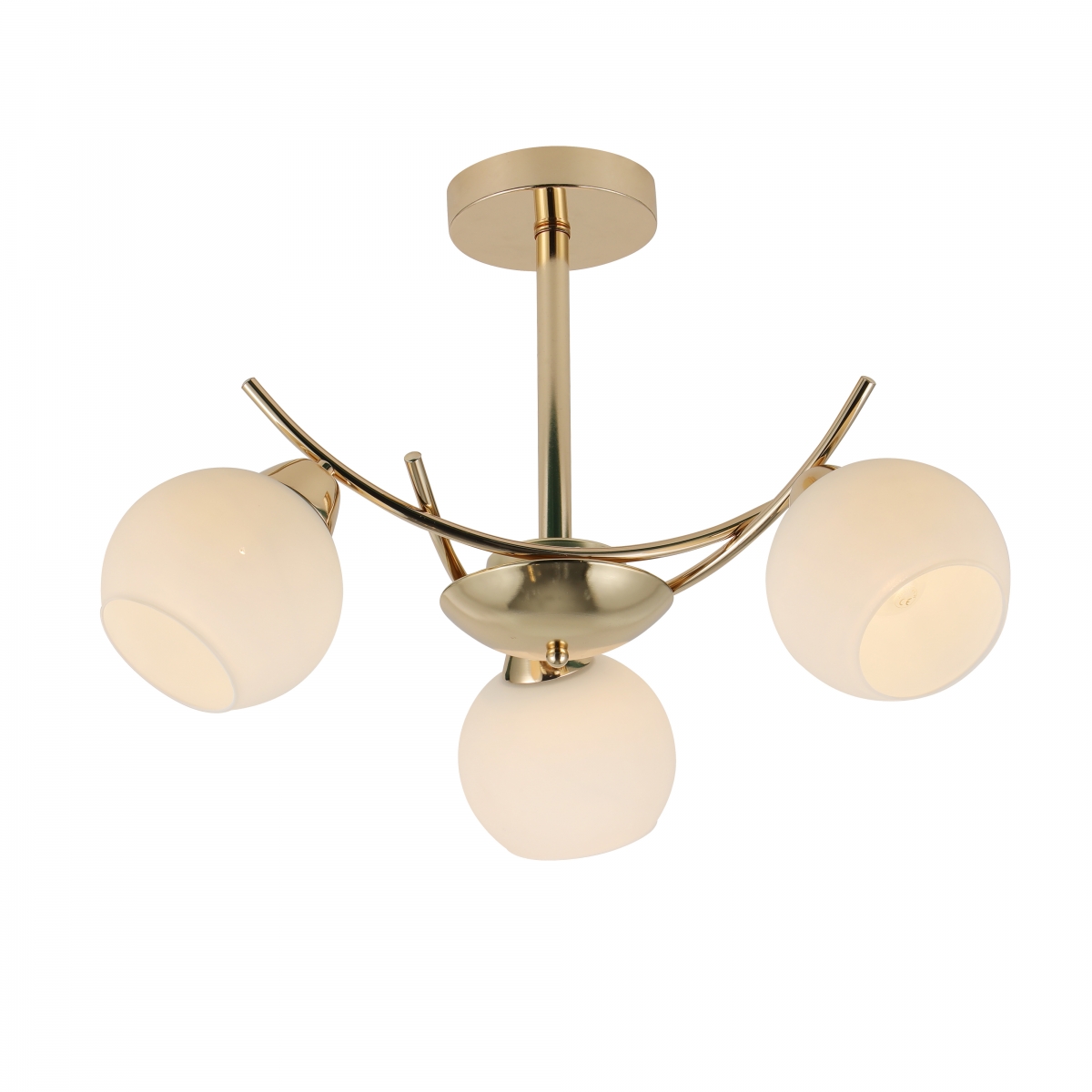 Lampa sufitowa Argos, minimalistyczny design, złota