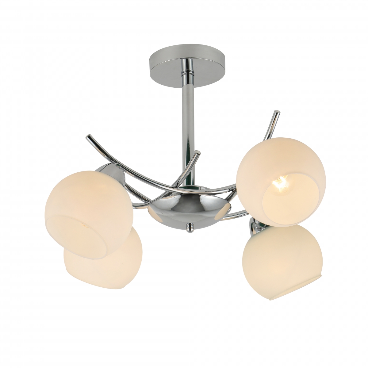 Lampa sufitowa Argos, minimalistyczny design, chrom, 4 źródła światła