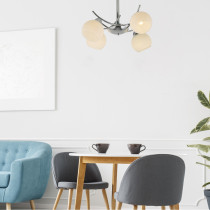 Lampa sufitowa Argos, minimalistyczny design, chrom, 4 źródła światła Lampa sufitowa Argos, minimalistyczny design, chrom, 4 źródła światła