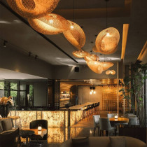 Lampa wisząca Bali w stylu boho, 40 cm średnica