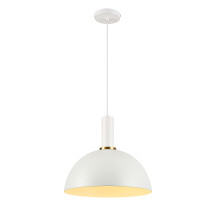 Lampa wisząca Omega, 30 cm średnica, styl skandynawski, biała