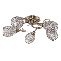Lampa sufitowa Stella 5-punktowa, patyna