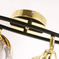 Lampa sufitowa na belce MOMO, 4 ramienna, gold