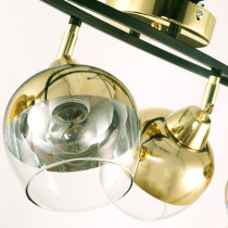 Lampa sufitowa na belce MOMO, 4 ramienna, gold