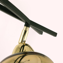 Lampa sufitowa na belce MOMO, 4 ramienna, gold