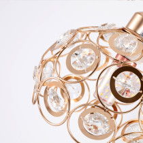 Lampa wisząca Florence Glam francuskie złoto z kryształami 17340 FGL