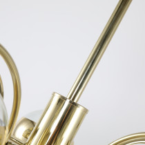 Żyrandol Mona, złoty, 3 ramienny w nowoczesnym designie