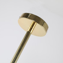 Żyrandol Mona, złoty, 3 ramienny w nowoczesnym designie