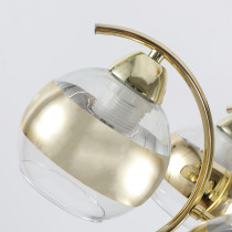 Żyrandol Mona, złoty, 3 ramienny w nowoczesnym designie