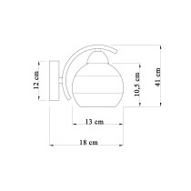Kinkiet Mona, chromowy, nowoczesny design
