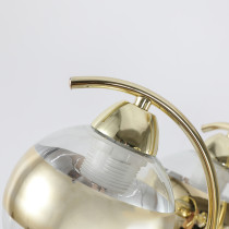 Żyrandol Mona, złoty, 5 ramienny w nowoczesnym designie