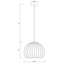 Lampa wisząca Milo, średnica 28 cm