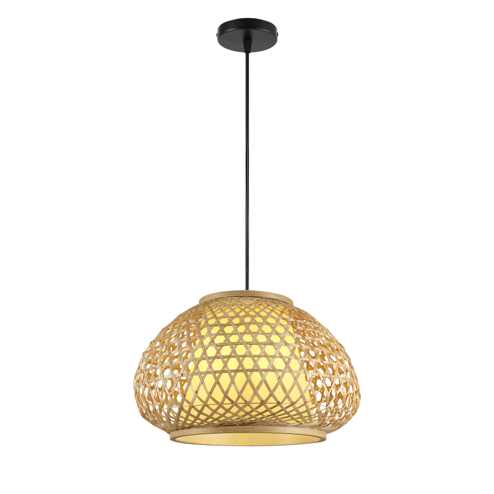 Lampa wisząca BORNEO w stylu boho, 40 cm średnica