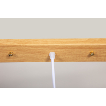 Lampa wisząca Ballerina, 3 punktowa, falbankowy klosz, styl skandynawski