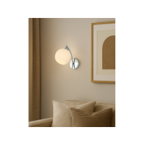 Kinkiet Argos minimalistyczny design, chromowy
