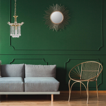 Klasyczny złoty zwis kryształowy 1-punktowy ELICA