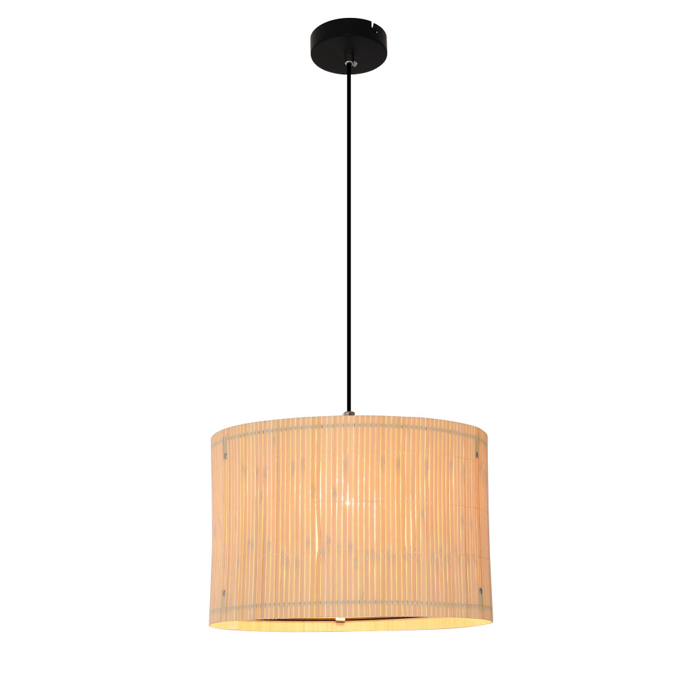 Lampa wisząca BAMBOO, styl boho, naturalny bambus, śr. 30 cm