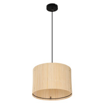 Lampa wisząca BAMBOO, styl boho, naturalny bambus, śr. 30 cm