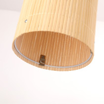 Lampa wisząca BAMBOO, styl boho, naturalny bambus, 3 światła, szer. 60 cm