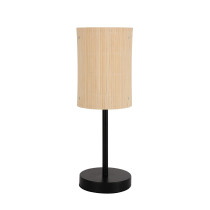 Lampa biurkowa BAMBOO, styl boho, naturalny bambus, wys. 40 cm