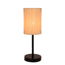 Lampa biurkowa BAMBOO, styl boho, naturalny bambus, wys. 46 cm