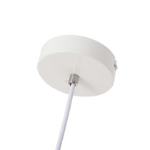 Lampa wisząca CARMEN, styl minimalizm, biała, śr. 45 cm