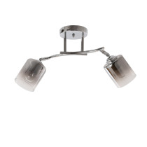 Lampa sufitowa CORGI, styl minimalizm, chrom, 2 światła, dł. 57