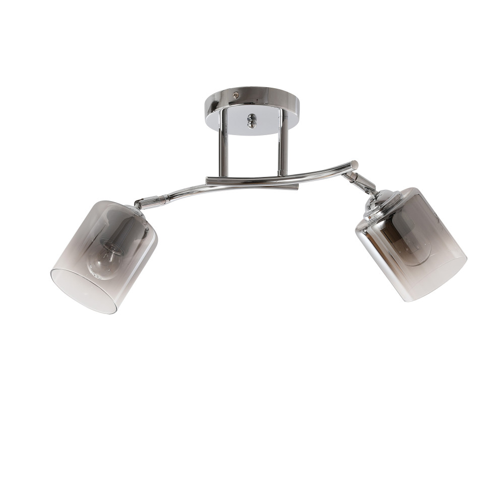 Lampa sufitowa CORGI, styl minimalizm, chrom, 2 światła, dł. 57