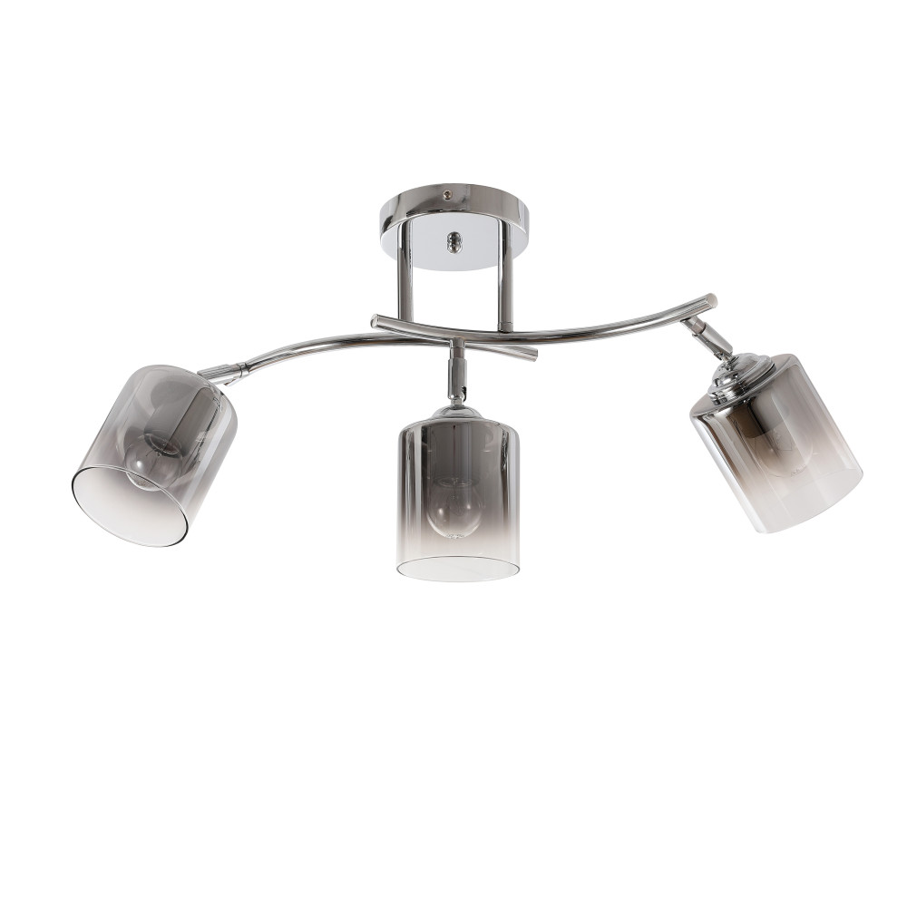Lampa sufitowa CORGI, styl minimalizm, chrom, 3 światła, dł. 69
